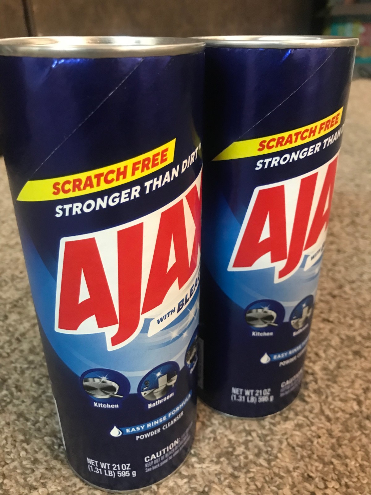 Ajax Powder Cleanser with Bleach 21oz – (2 Pack)