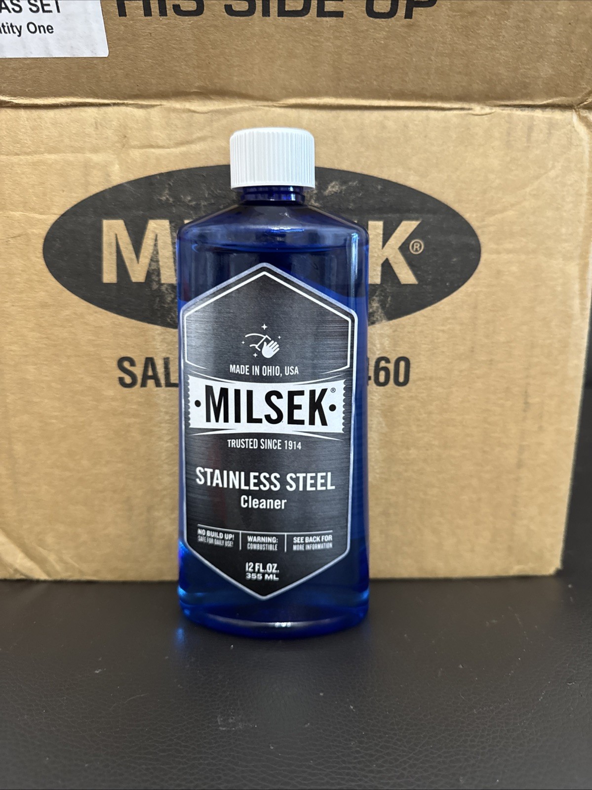 Milsek Stainless Steel Cleaner – 12 Pack 12 Oz Each Bottle