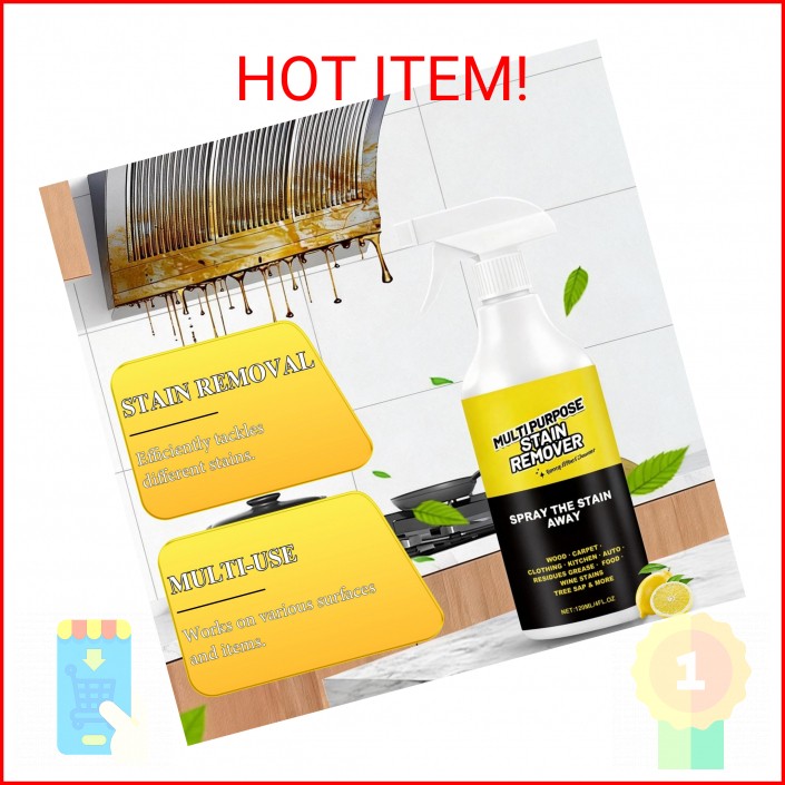 MISNINE 2PCS Multi Purpose Stain Remover, Foam Cleaner Spray, A powerful cleaner