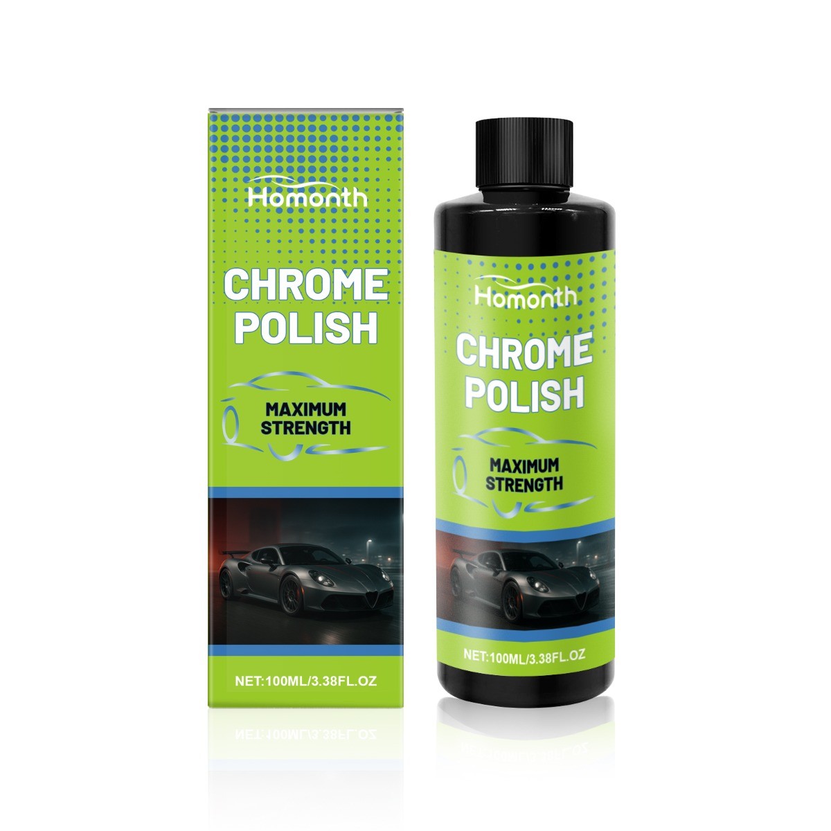 Car Metal Polish & Protectant, Cleaner Wax with Calcium Carbonate, All Cars