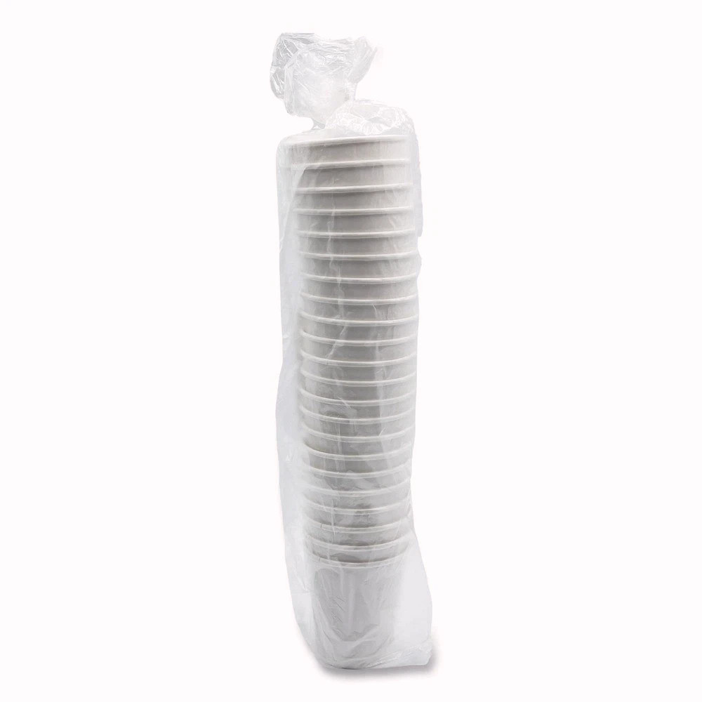 Boardwalk DW10HCUPPK 10 oz Double-Walled Paper Hot Cups – White (25/PK) New