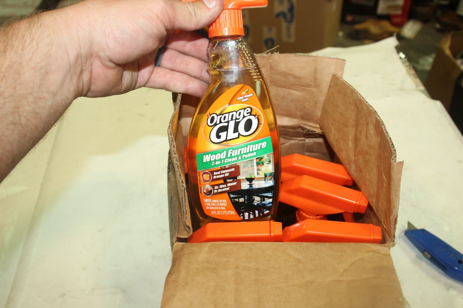 Lot of 6 Orange Glo Wood Furniture 2 in 1 Clean and Polish 16 oz