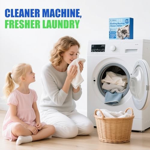Washing Machine Cleaner Tablets – Washer Machine Cleaner Tablets for HE Front…