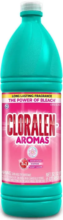 CLORALEN® Household Cleaning Liquid Scented Bleach – Floral Fantasy (32.12 fl oz