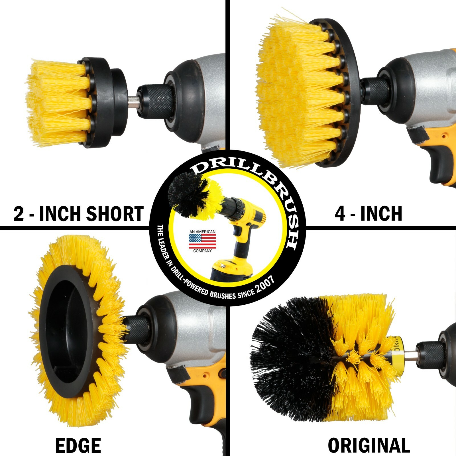 Shower Cleaning Rotary Drill Brush Kit – Power Brush Scrubber for Bathroom