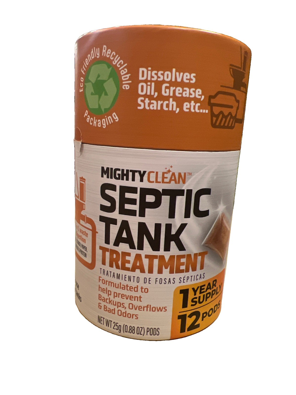 Septic Tank Treatment – 12 Pods, 1 Year Supply – RV Toilet Treatment – Dissolvab