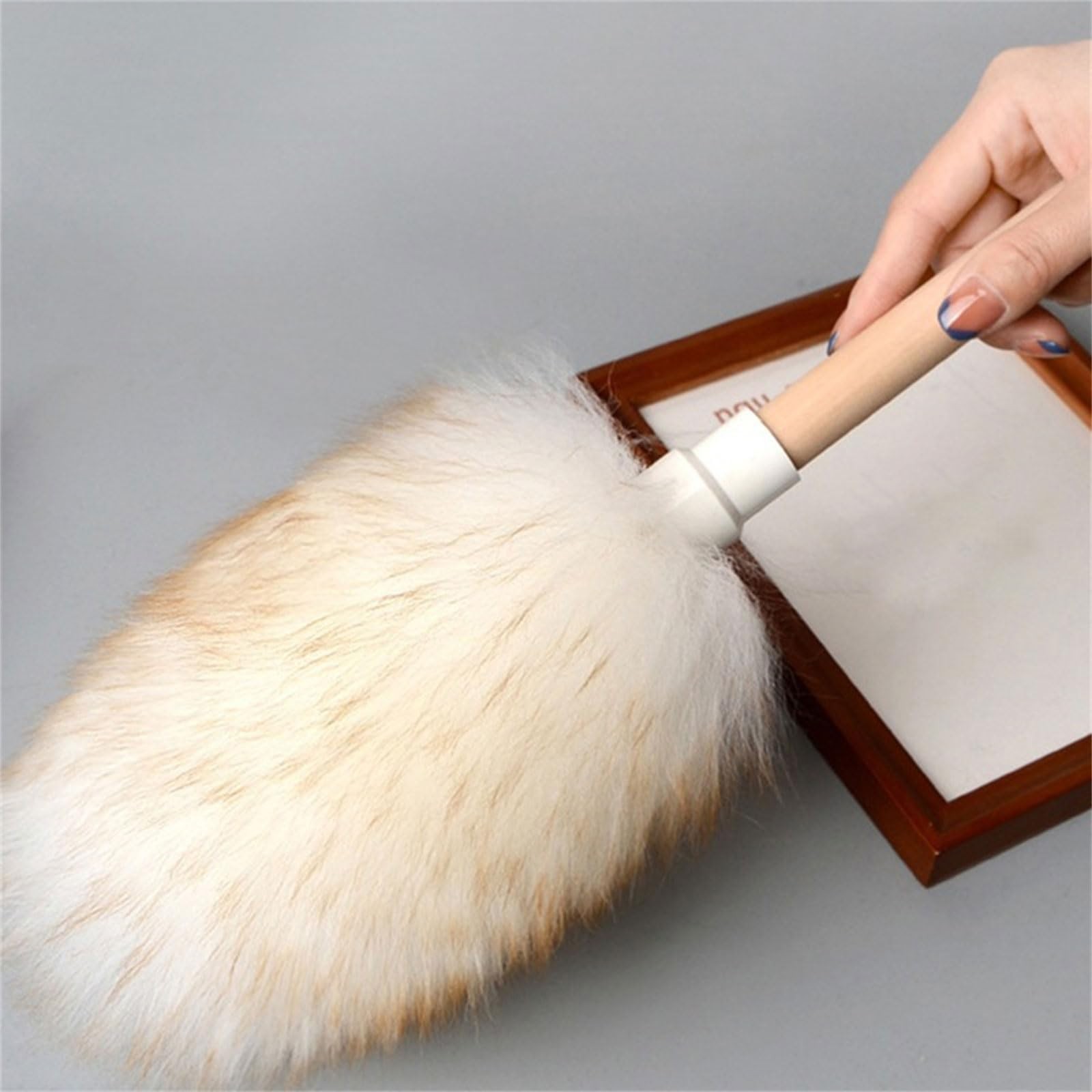 Wool Dusters Microfiber Dusting Wand with Handle Car Dusters for Home Car Swe…