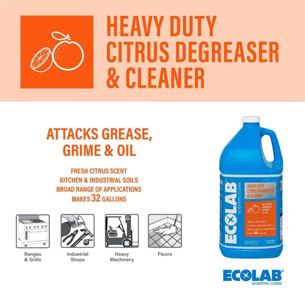Heavy Duty Citrus Degreaser – Powerful All Purpose Grease & Grime Cleaner, 1 Gal