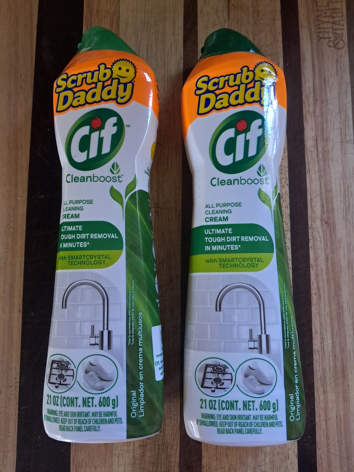 2 Scrub Daddy CIF Cleanboost Cream Smart Crystal Tech 21oz
