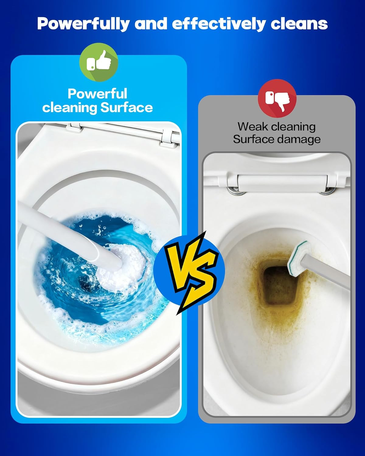60 Pack Wand Refills Compatible with Clorox Toilet Brushes, Instant Foam Cleanin