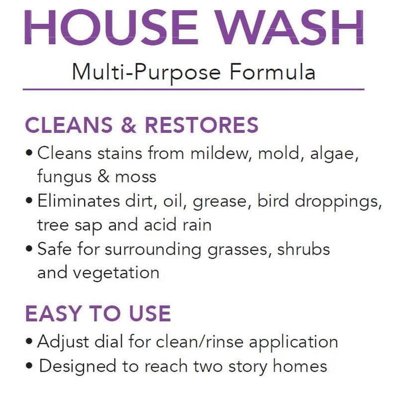 Multi-Purpose Biodegradable Outdoor House Wash Cleaner Spray Concentrate 1Gal