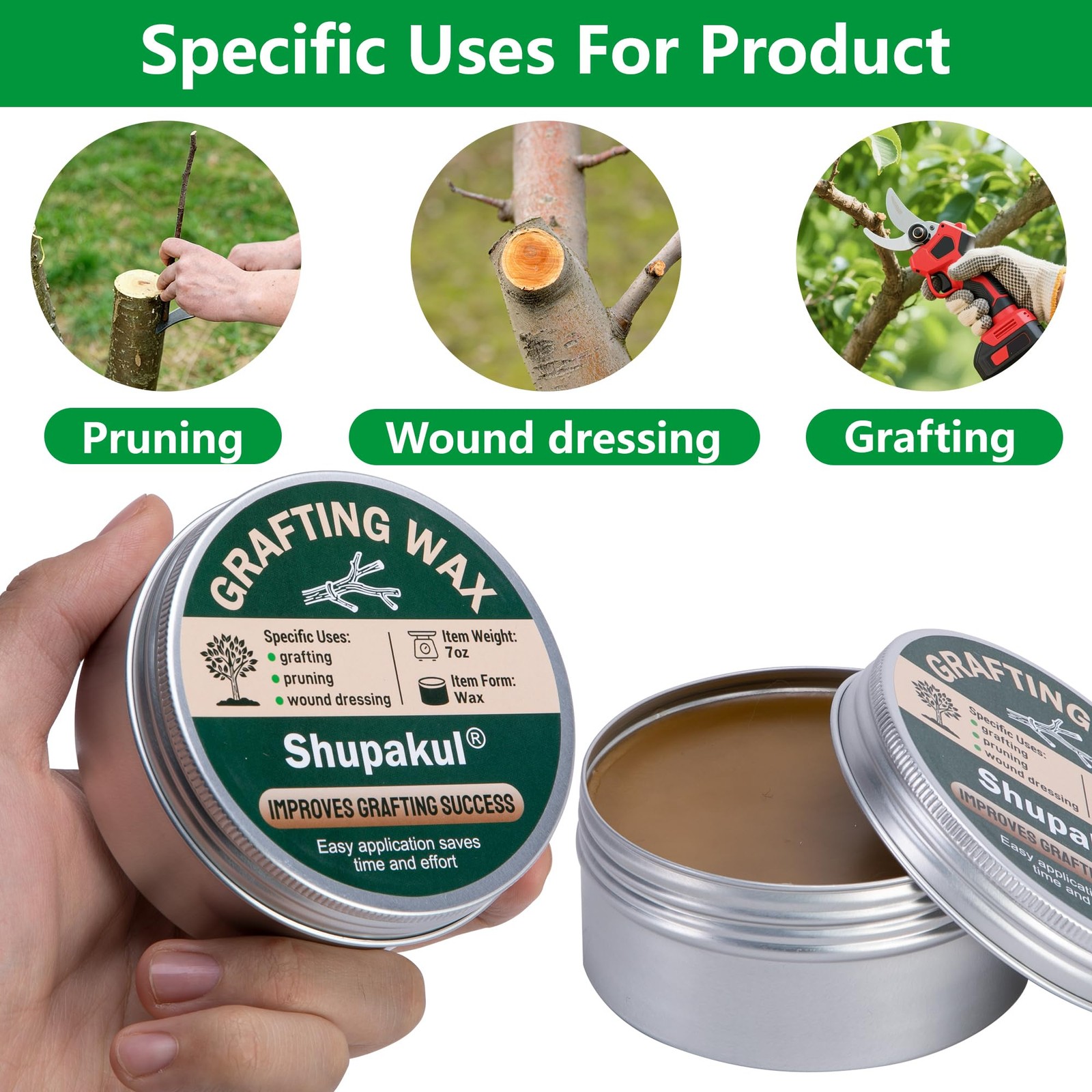 Tree Grafting Wax Set Tree Wound Pruning Sealer with Sealing Tape