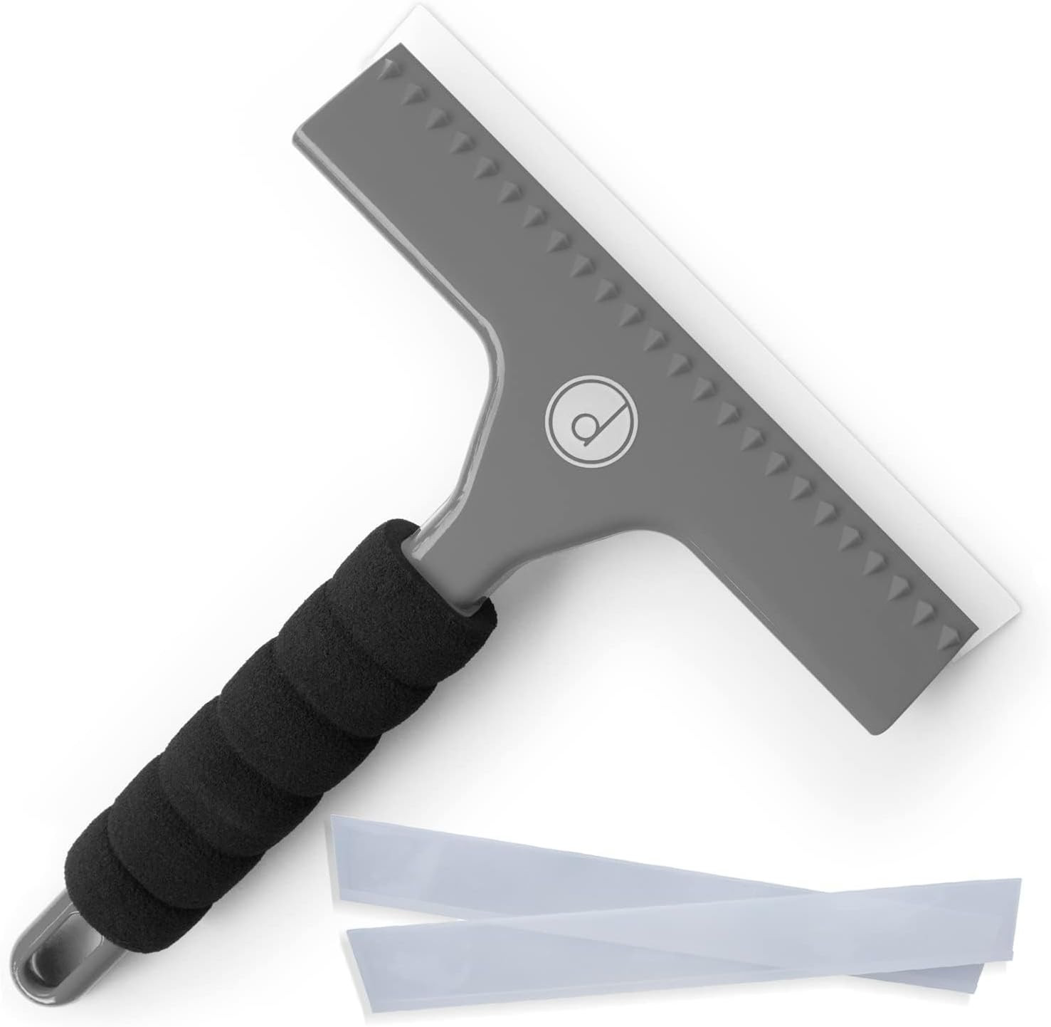 Squeegee for Shower Door, Car Windshield, and Glass Window – 2 Extra Silicone Re
