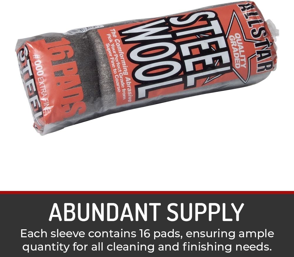 000 Extra Fine Steel Wool – Perfect for Surface Prep & Furniture Care
