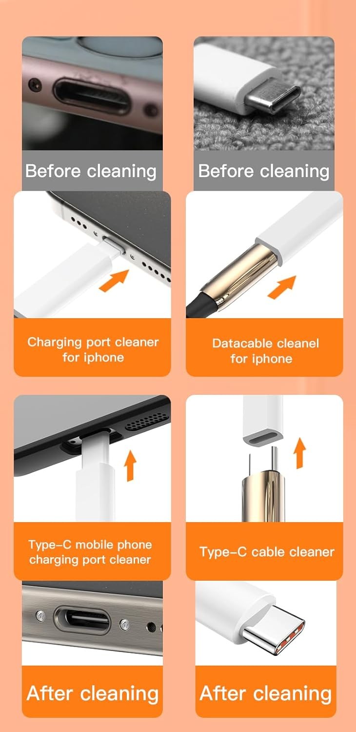 32-in-1 Multi-Functional Cleaning Kit for Electronics inlcuding Headphones,Mobil
