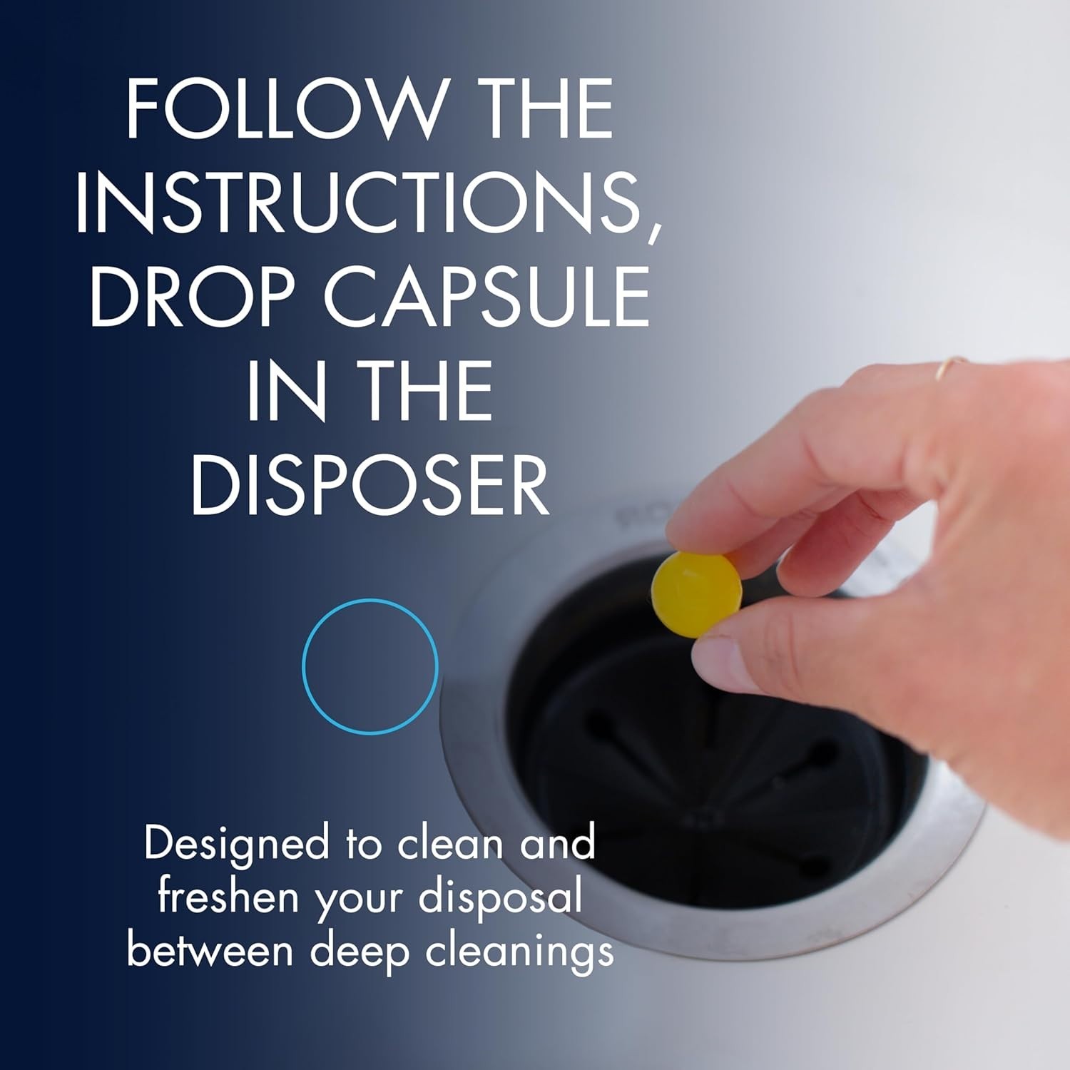 Eco-Friendly Sink Odor Eliminator – 30 Lemon Freshness Capsules for Cleaning