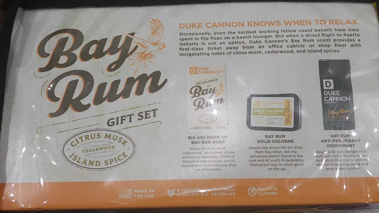 Duke Cannon 6065162 Bay Rum Travel Kit, Assorted Color