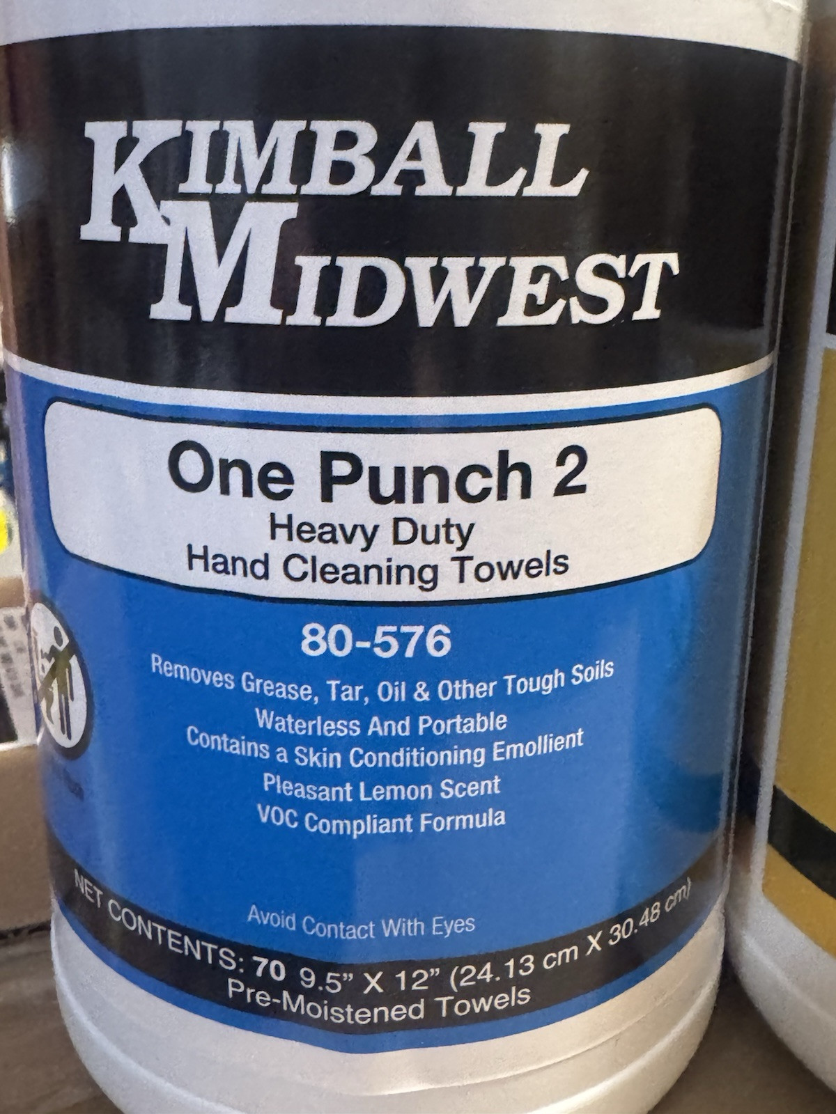 (Lot of 3) Kimball Midwest FRUIT PUNCH, CITRUS, LEMON wipes! 70 per tub- AMAZING