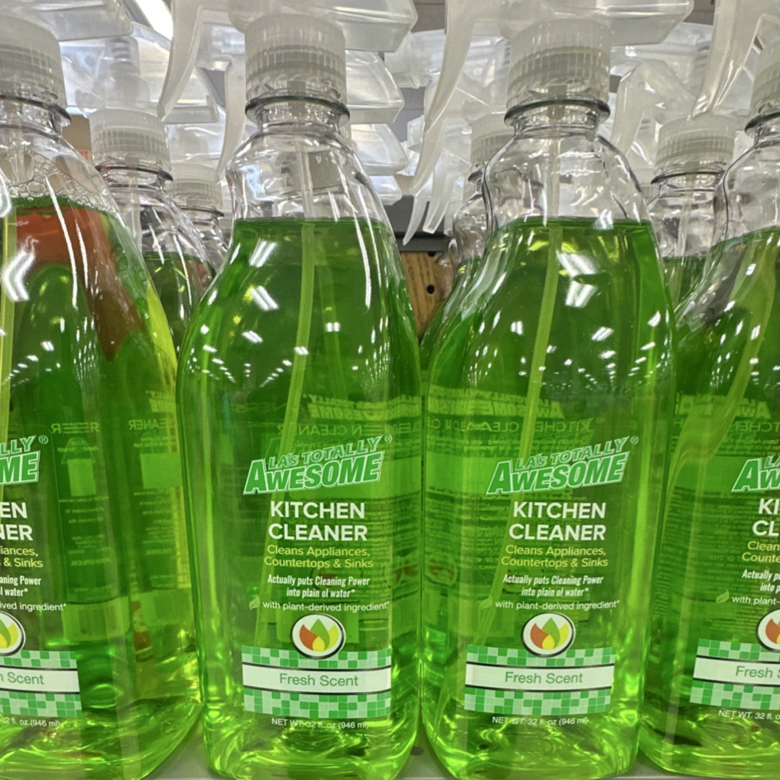 LA’s Totally Awesome Kitchen Cleaner Plant-Derived Fresh Scent 32 fl oz Spray