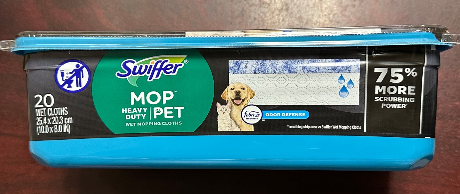 Swiffer HEAVY DUTY PET Wet Mopping Cloth Pad Refills ~Febreze Fresh Odor Defense