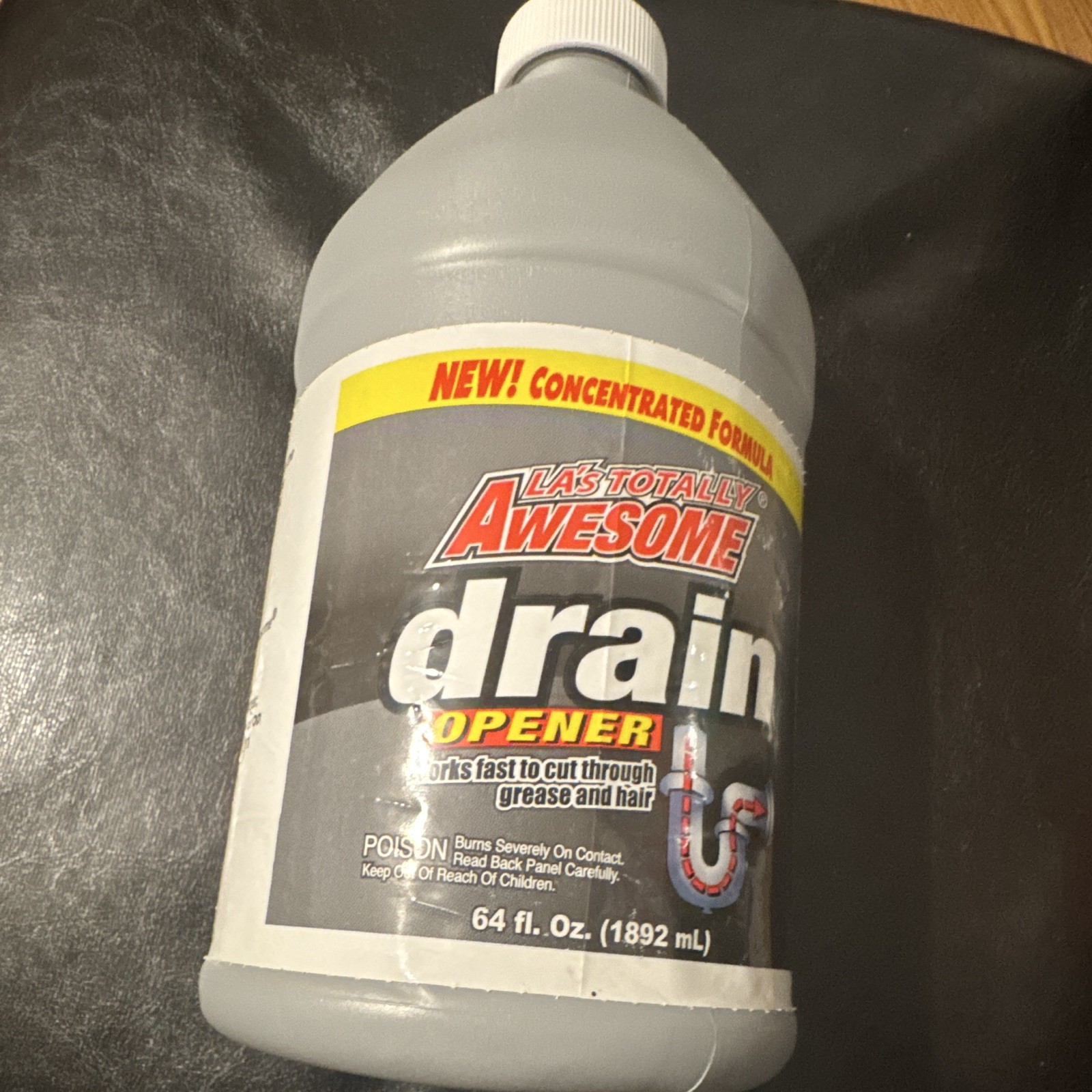 LA’s Totally Awesome Concentrated Drain Clog Remover Liquid Sink/Drain 64 fl oz