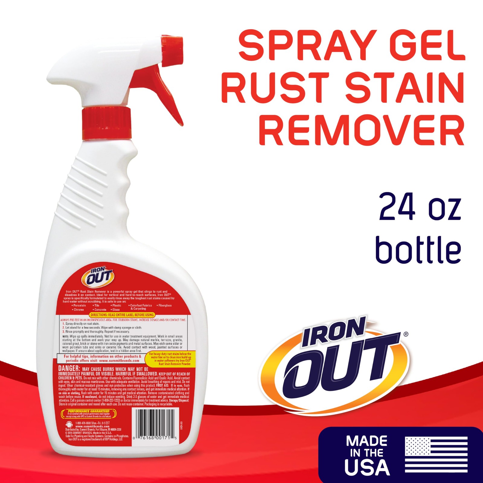 Rust Stain Remover Spray Gel, Remove Rust Stains in Bathrooms, Kitchens, Laun…