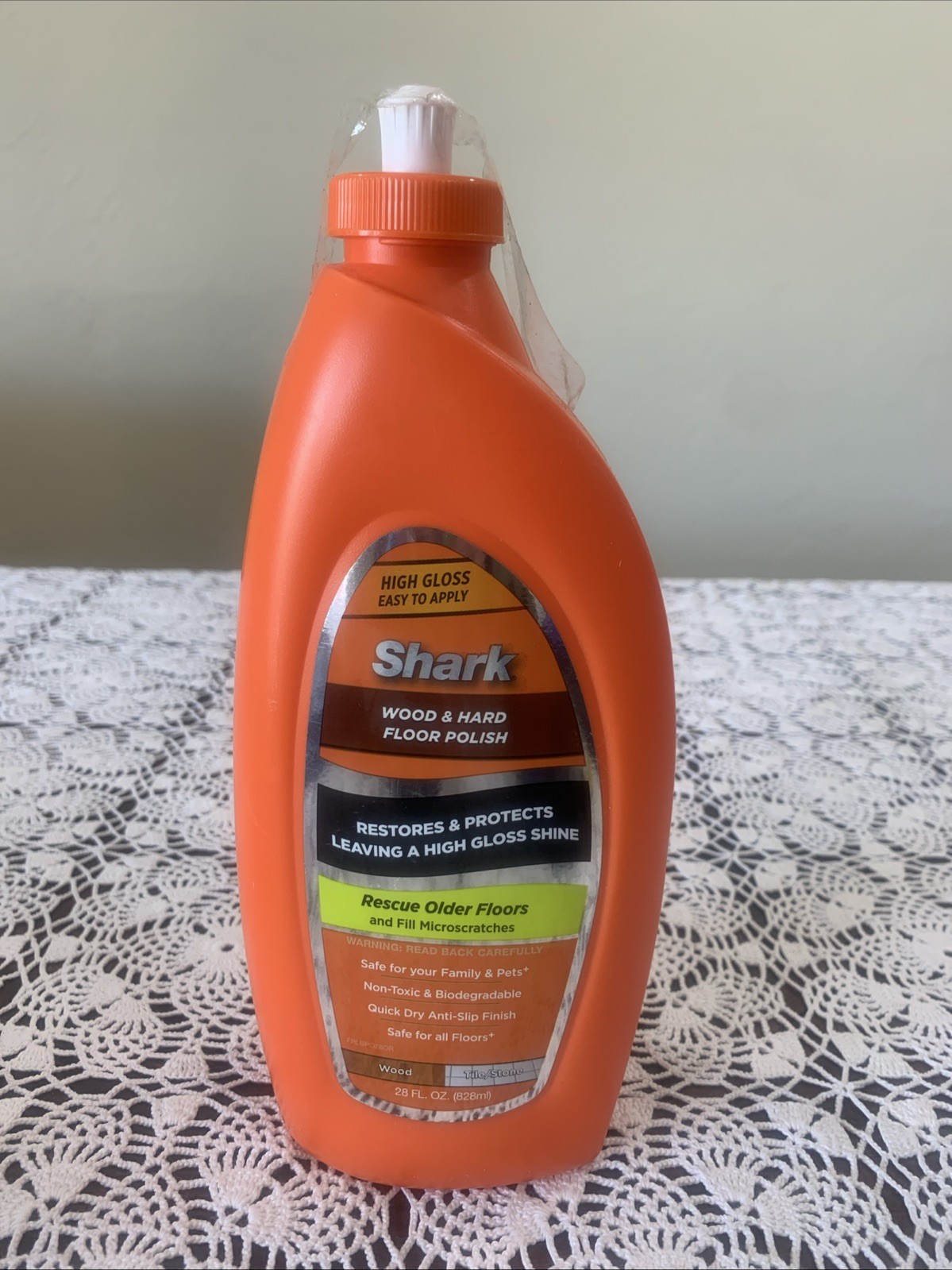 Shark Sonic Duo Wood Hard Floor Polish 28fl Polish NEW Orange Bottle