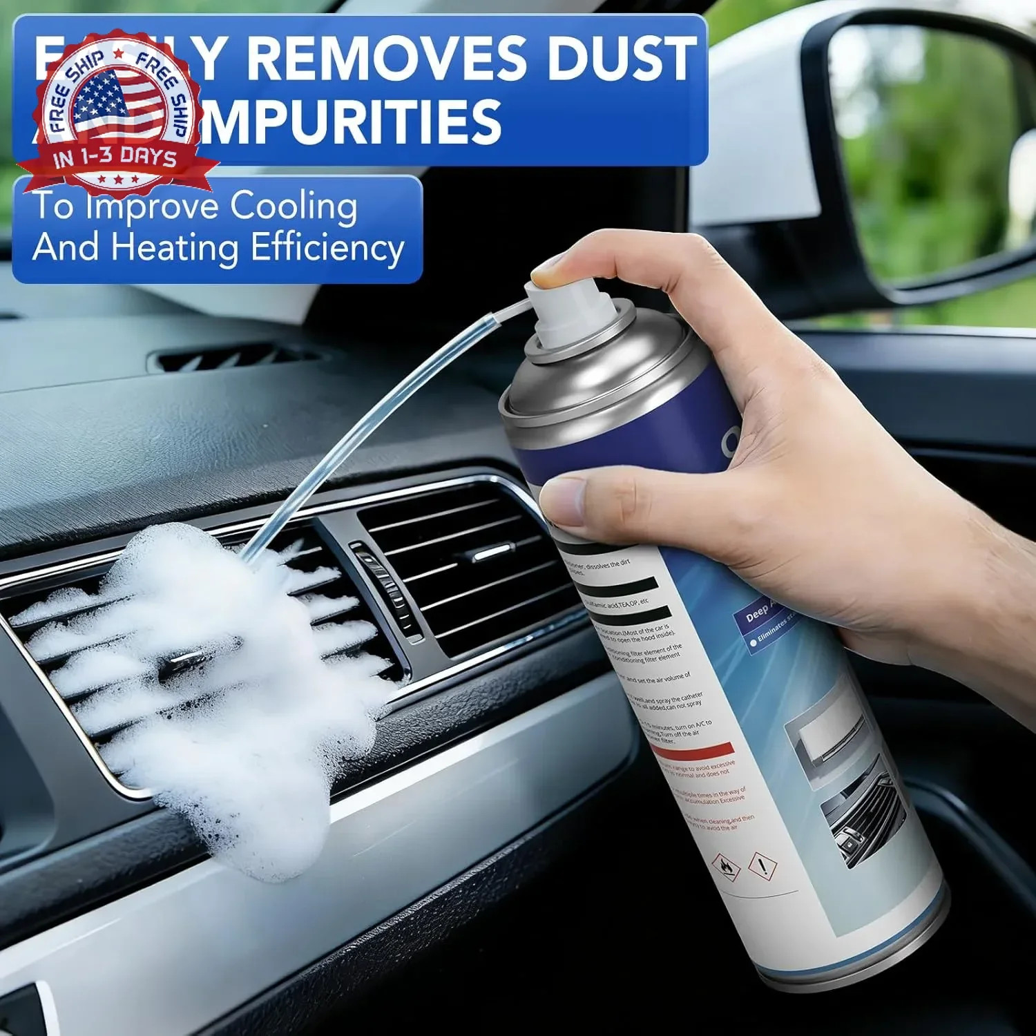 Air Conditioner Cleaner, Professional Cleaner Foam Spray, Foaming Coil Cleaners