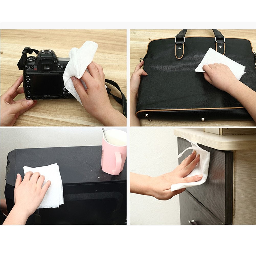 100pcs Cleaning Paper Electrostatic Paper Mop Disposable Paper Clean Dust & Hair