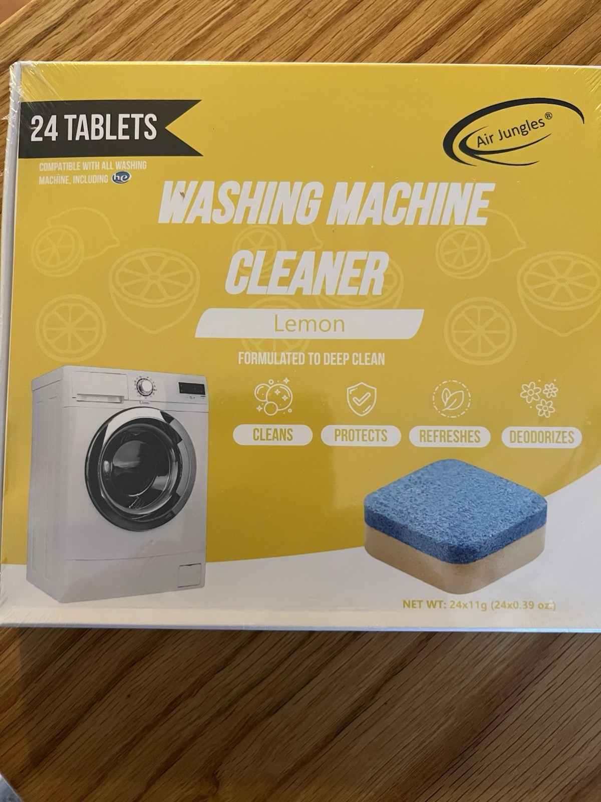 48ct Washing Machine Deep Clean Lemon Scented Tablets / New 2 Packs of 24 = 48ct