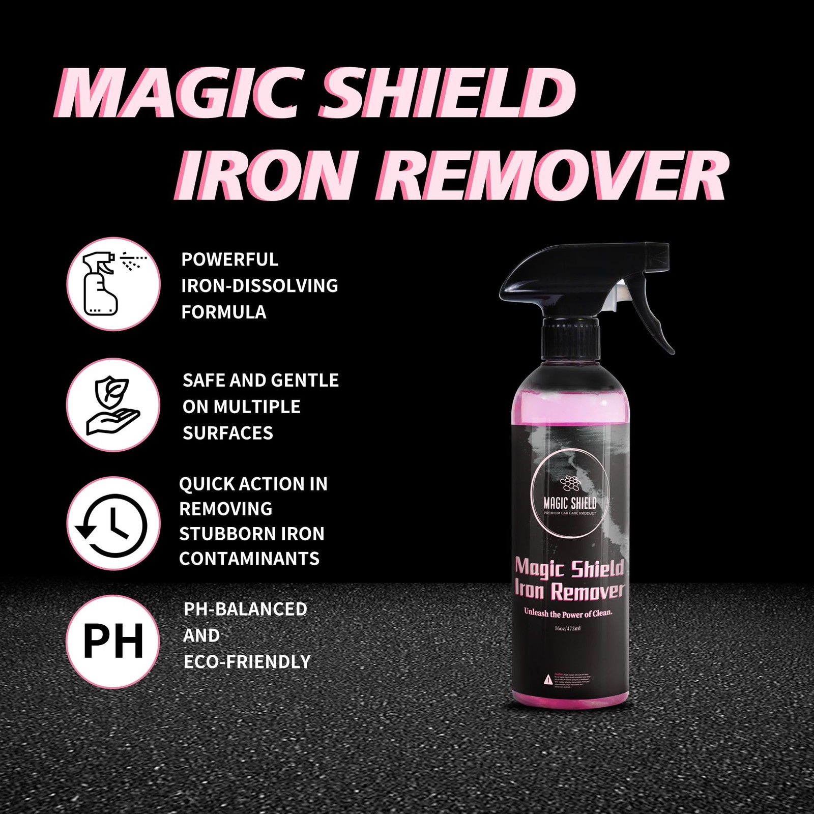 Iron Remover Spray for Cars 16oz – pH-Neutral Iron and Fallout Remover for Ca…