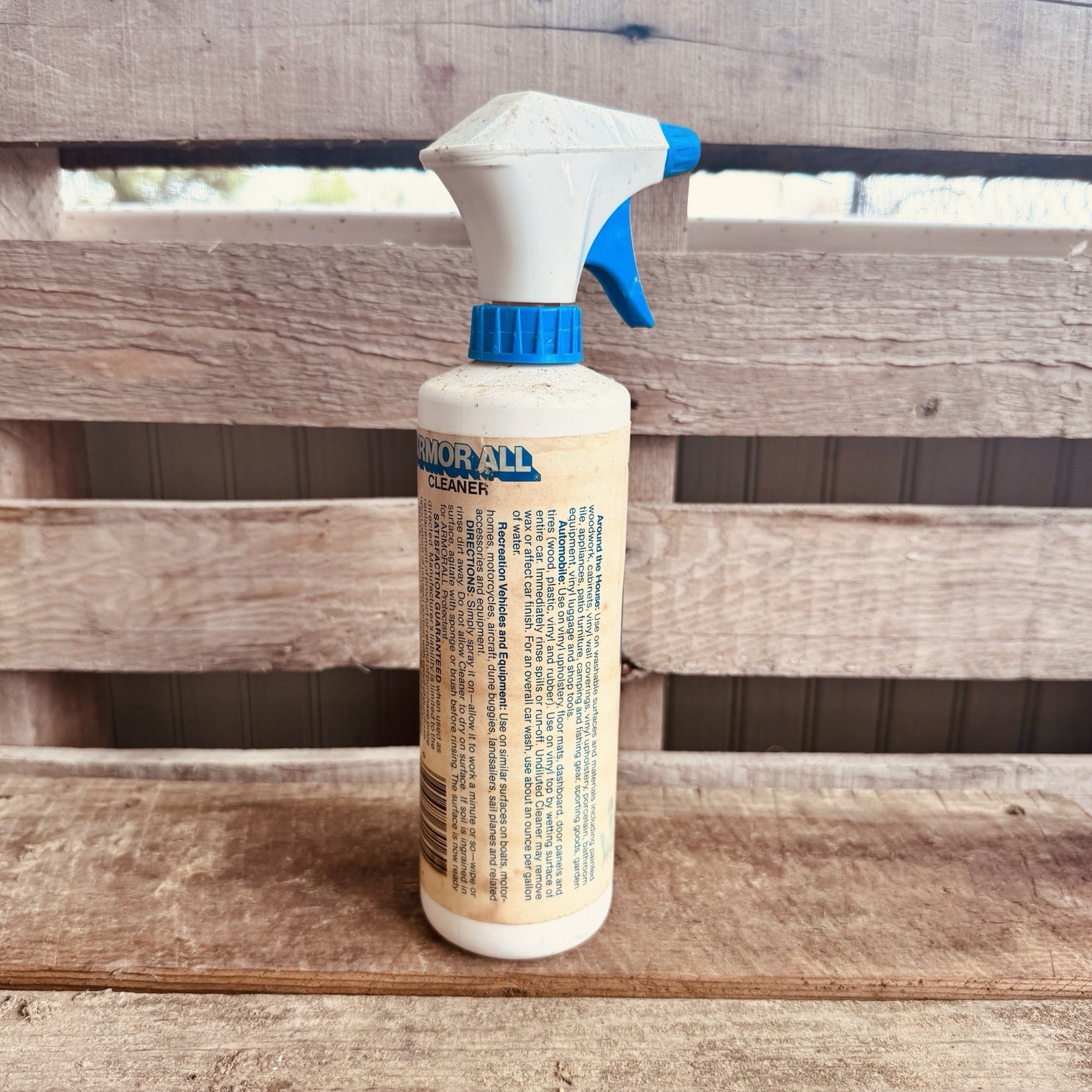 Vintage Armor All Cleaner 16oz Spray Bottle 3/4 Full