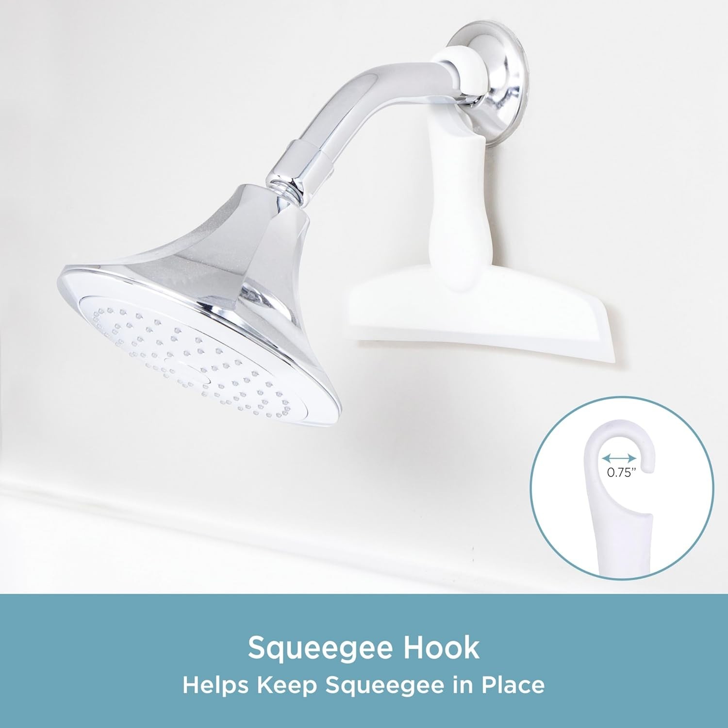 Stylish Easy Hang Shower Squeegee – Soft Grip & Frosted Finish for Clean Homes