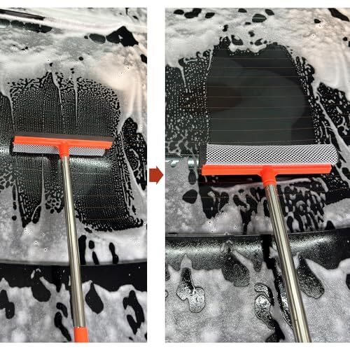 Window Squeegee Cleaner Tool Extension Pole 58″ Telescopic Washing Equipment