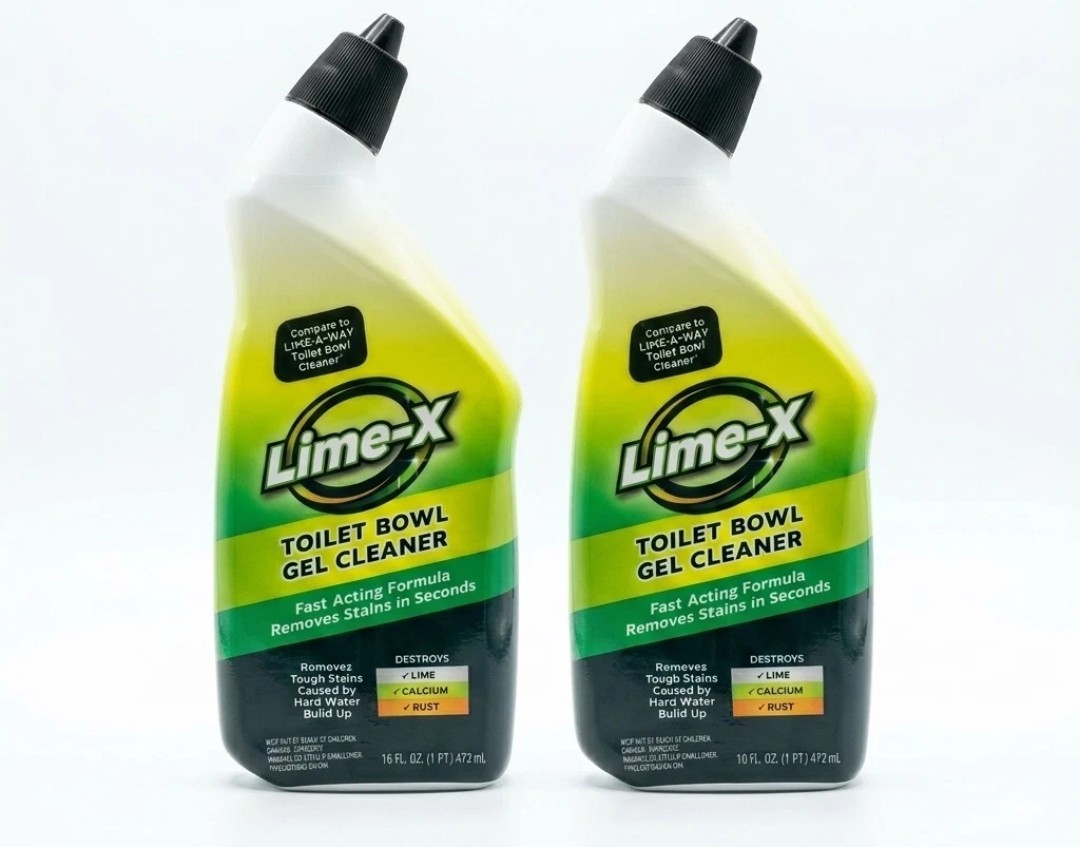 Lime-A-Way Toilet Bowl Cleaner Gel 2 Pack 16 fl oz Removes Rust Limescale Stains