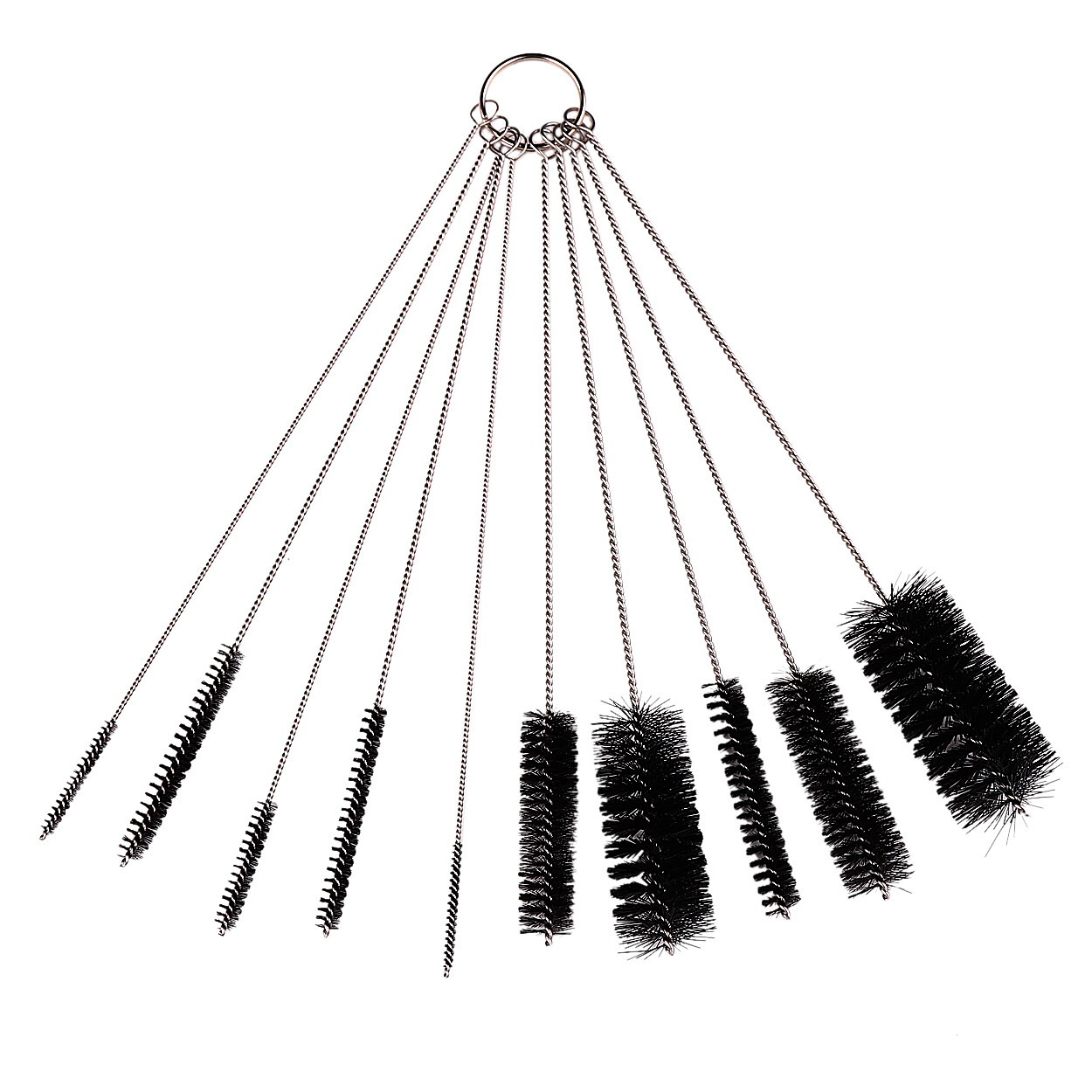 10Pcs Nylon Straw Brush Cleaner Bottle Tube Pipe Small Long Stainless Steel Tool