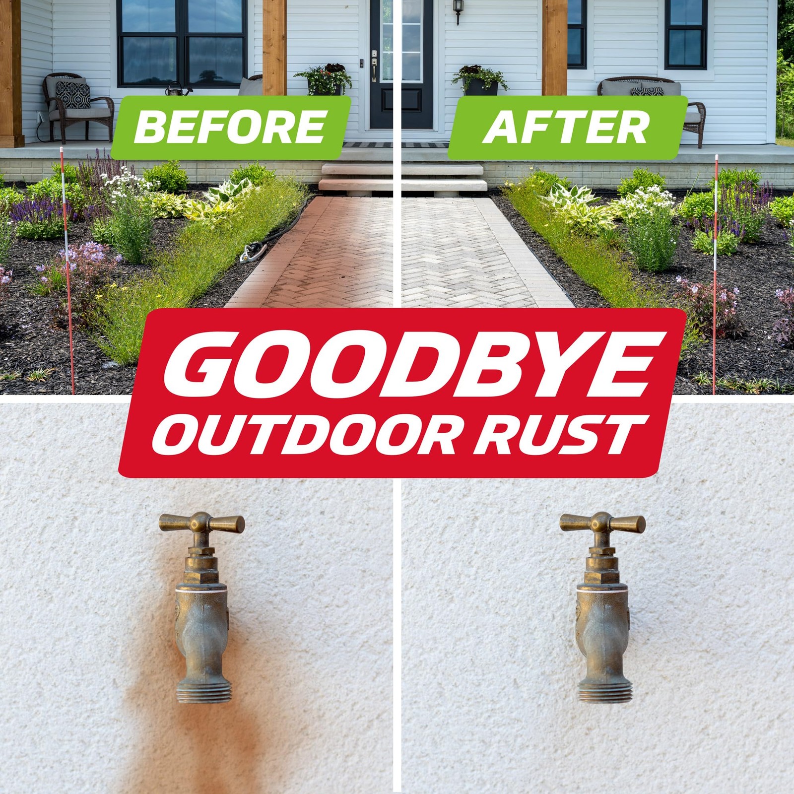 Exterior Rust Stain Remover | Rust Stain Remover for Vinyl Siding, Decks and …