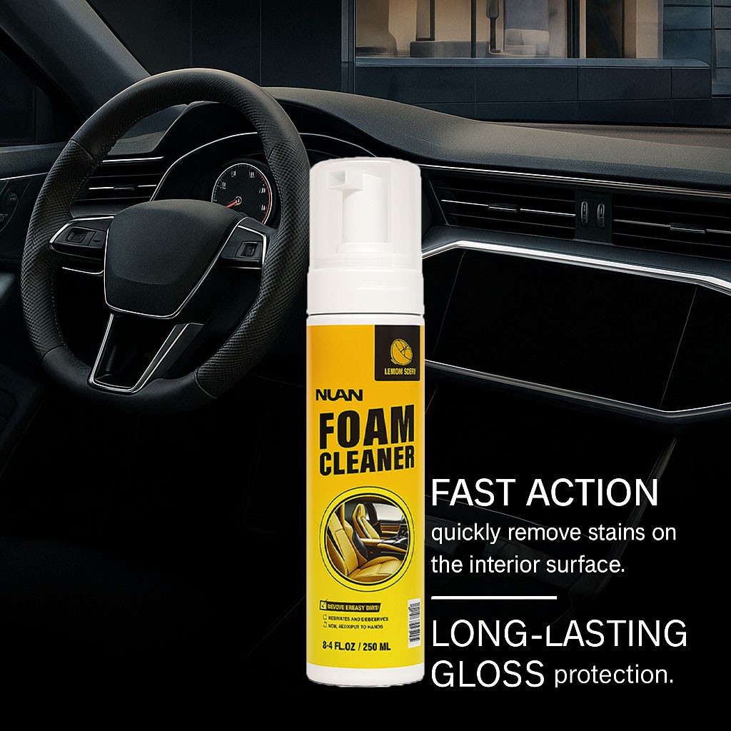 2026 New Multi-Purpose Foam Cleaner, 250ml for Vehicle Detailing Leather