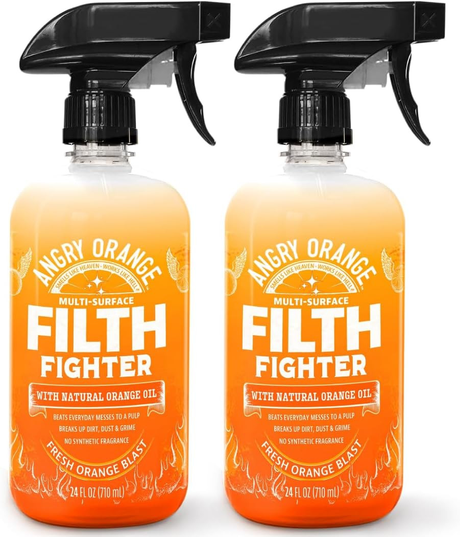 Citrus Multipurpose Cleaner Spray for Kitchen and Bathroom – 24 Oz – Value 2 Pac
