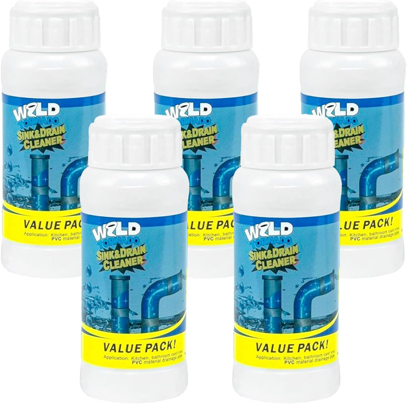 Wild Tornado Sink and Drain Cleaner,The Pipe Dredge Quick Unclog for Kitchen Toi