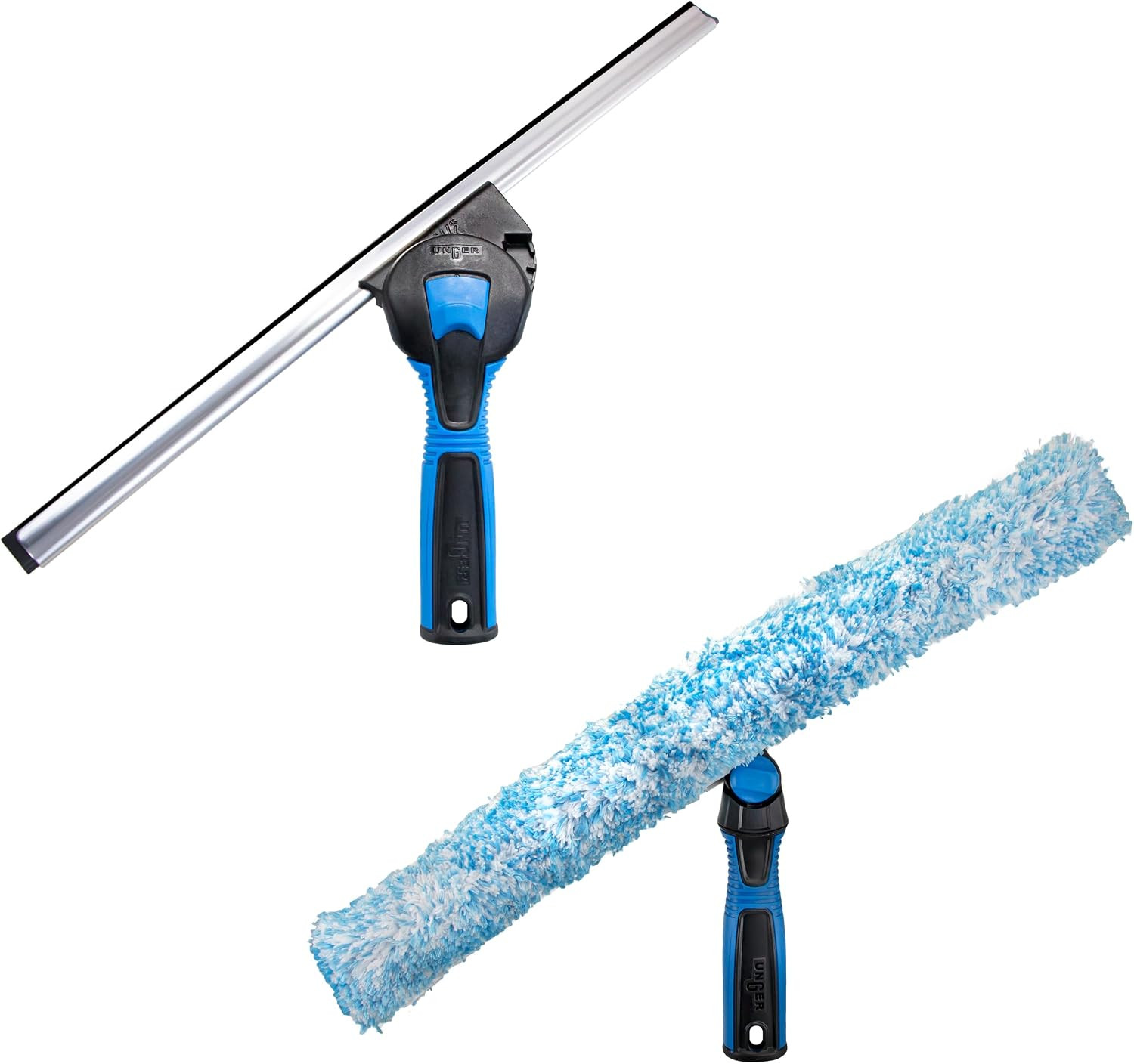 Professional Connect & Clean 18″ Window Scrubber Washer for Glass Cleaning and 1
