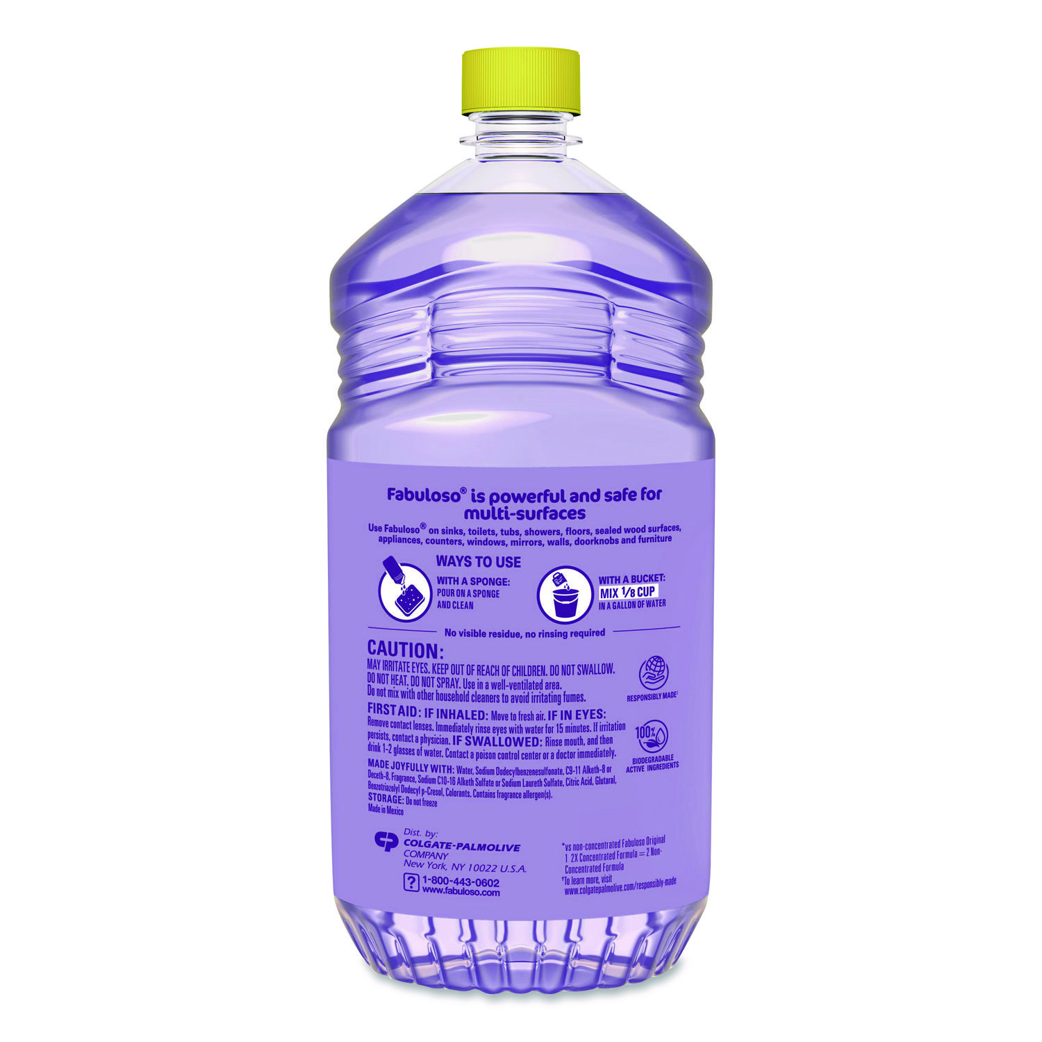 Multi-Use Cleaner, Light Lavender Scent, 56 oz Bottle, 6/Carton
