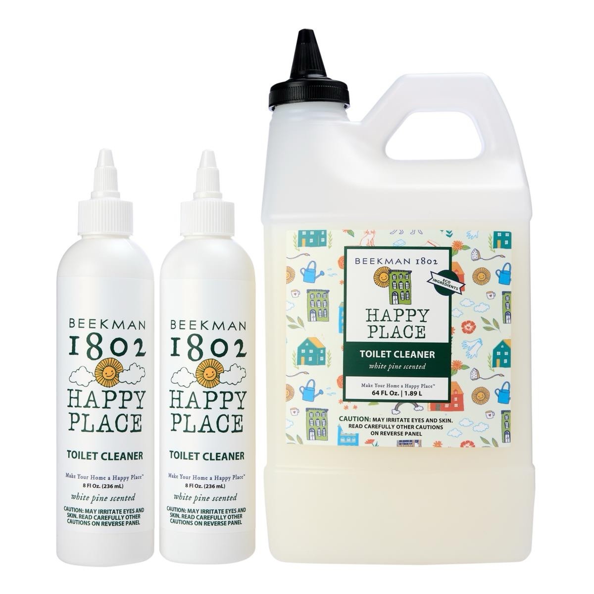 Beekman 1802 Happy Place 64 oz. Toilet Cleaner Set – White Pine