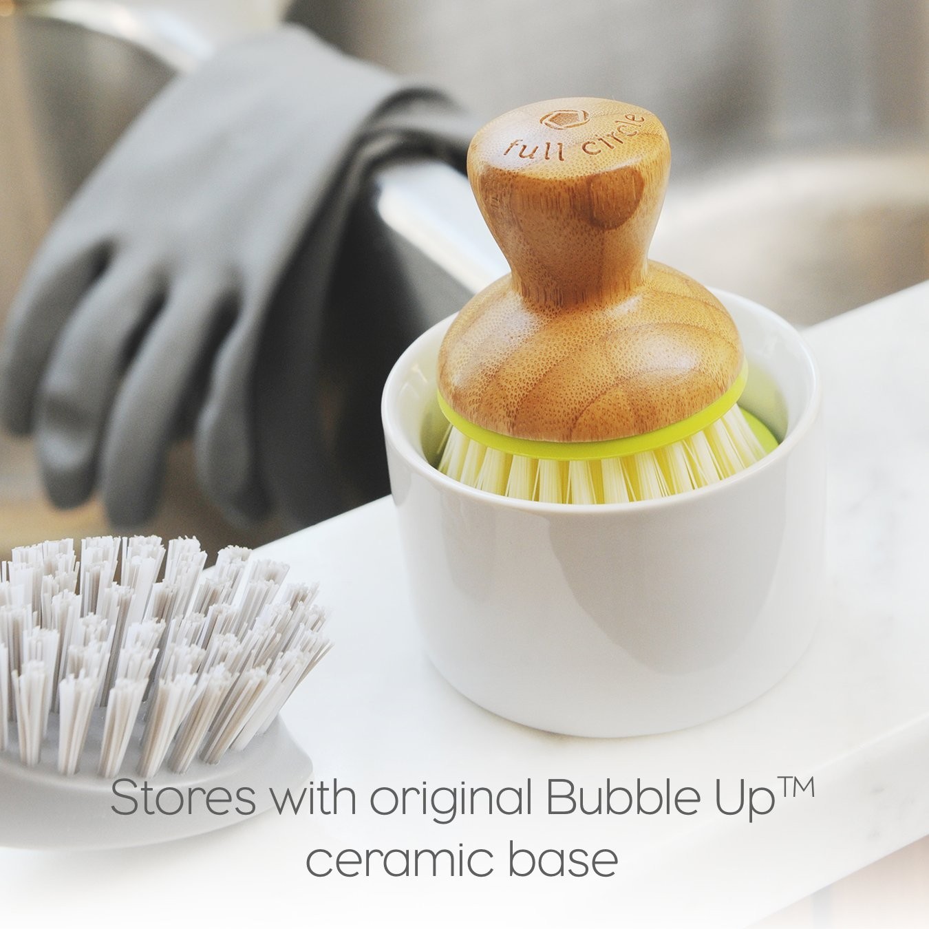 Eco-Friendly Dish Brush Set, 6 Pack – Bubble Up Design for Easy Cleaning