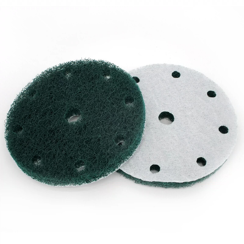 6″ 150mm 9 Hole Scouring Pad Sanding Discs Abrasive Cleaning Pads 240#-800#