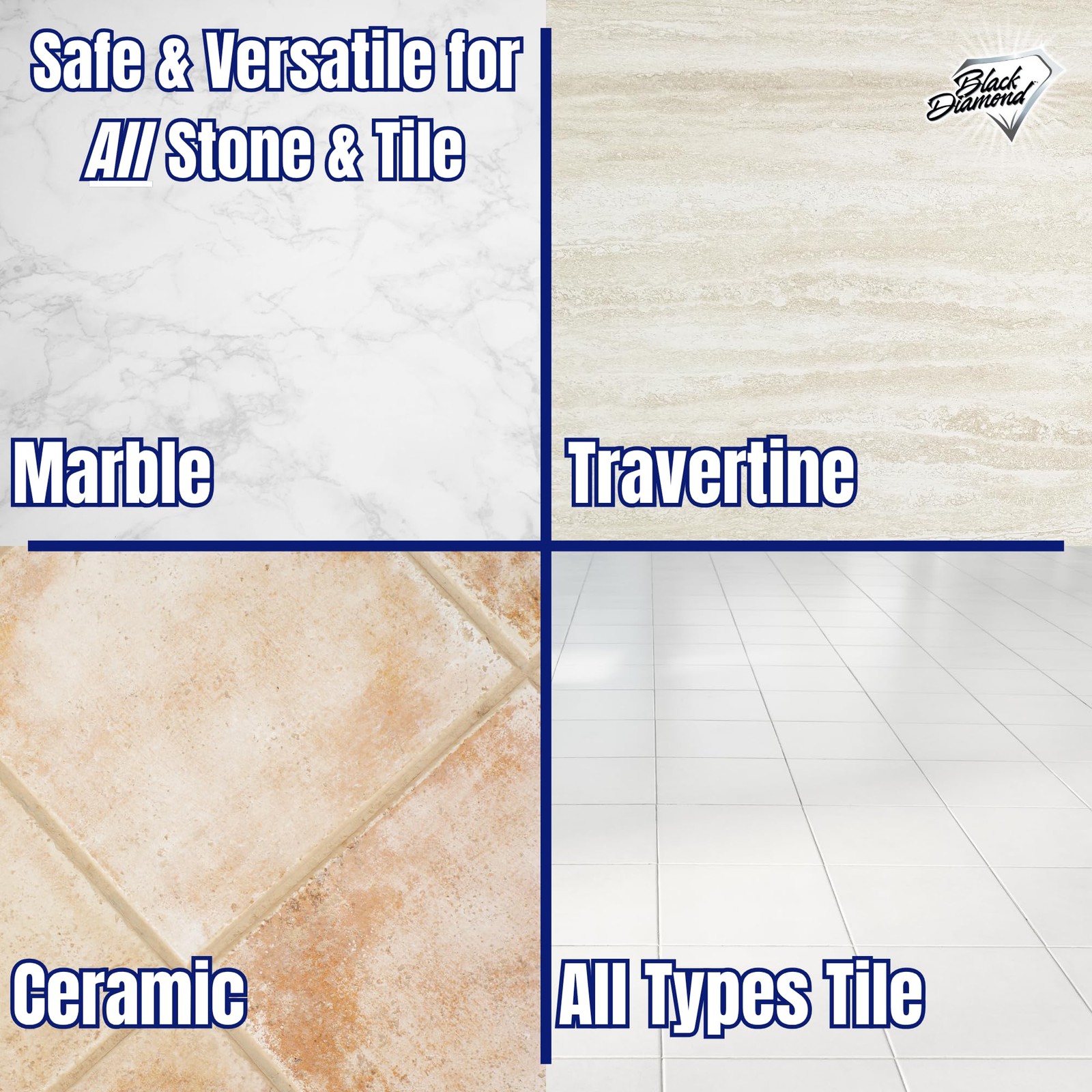 MARBLE & TILE FLOOR CLEANER. Great for Ceramic, Porcelain, Granite, Natural S…