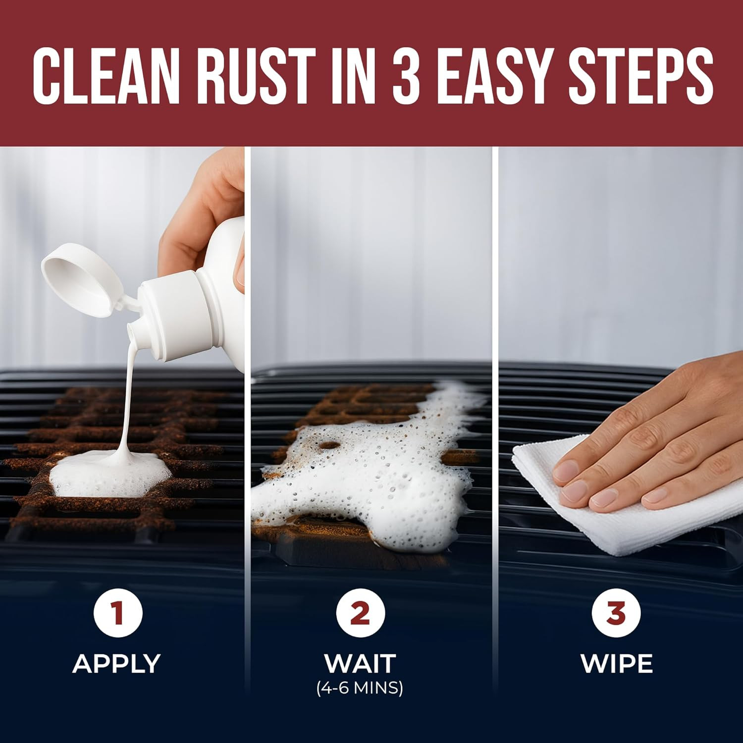 Stainless Steel Rust Remover and Stain Cleaner | 1 Liter | NSF Certified | Comme