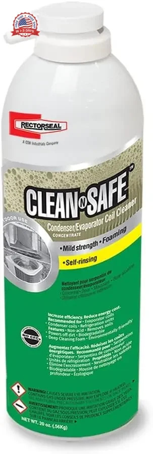 Non-Acid Coil Cleaner Aerosol Spray Deep Cleaning Foam 20 oz for HVAC Cleaning