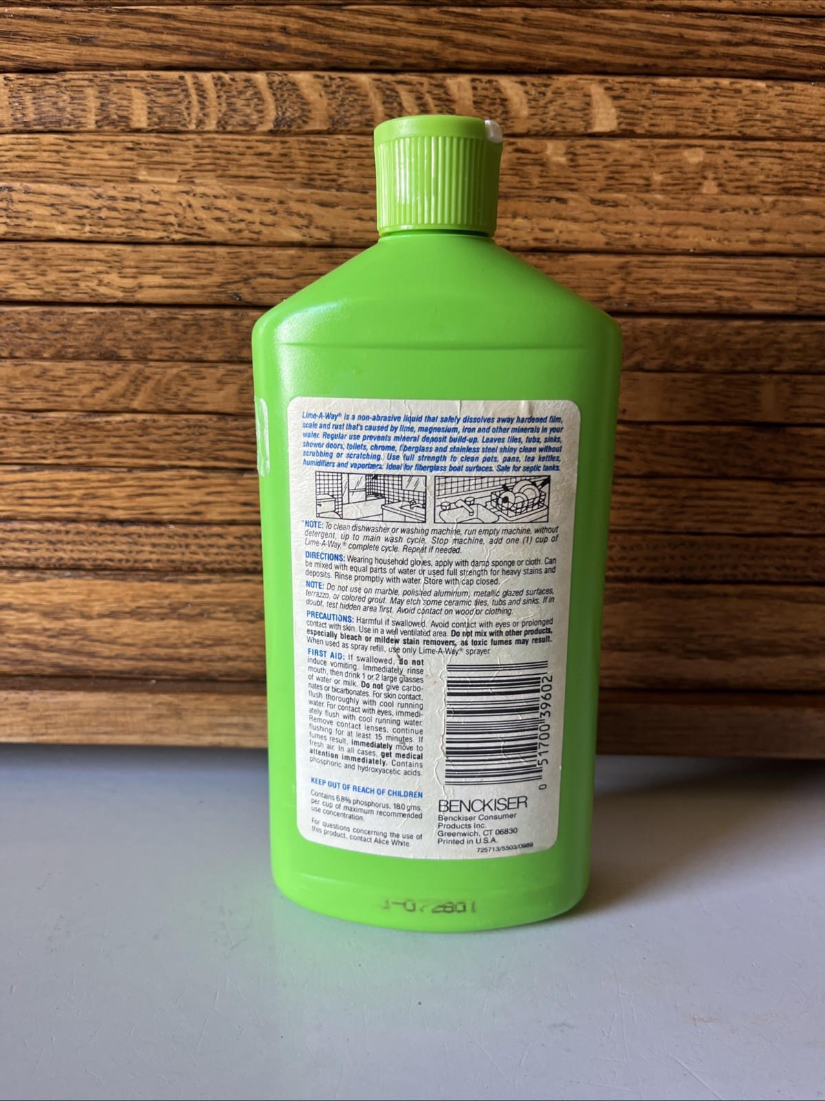 Lime-A-Way 1990’s Bathroom Cleaner 16 FL. Oz (1 PT) NOS Extra Strength Hard H2O
