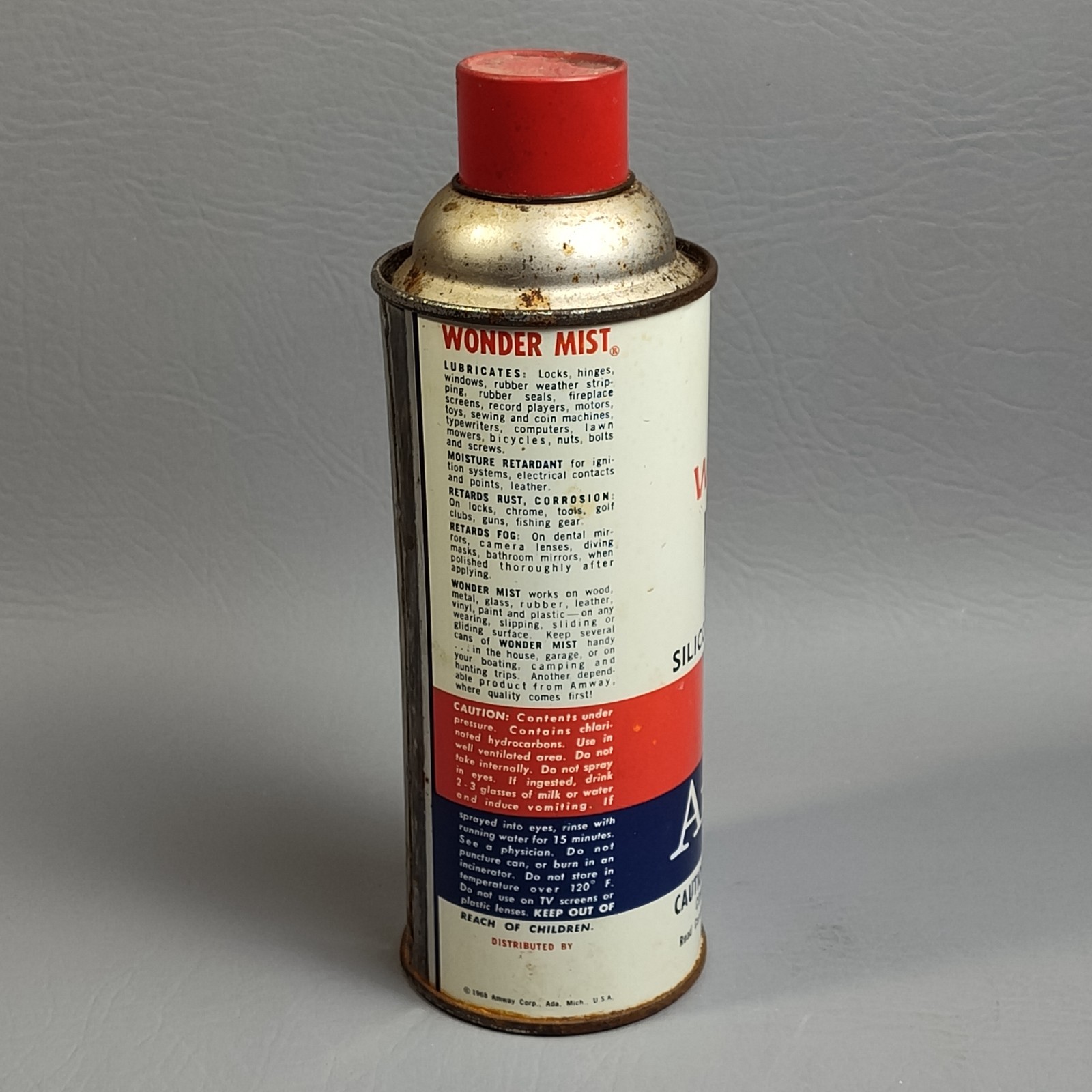 Vintage 1968 Amway Wonder Mist Silicone Spray 16 oz WORKS USED RARE Movie Prop